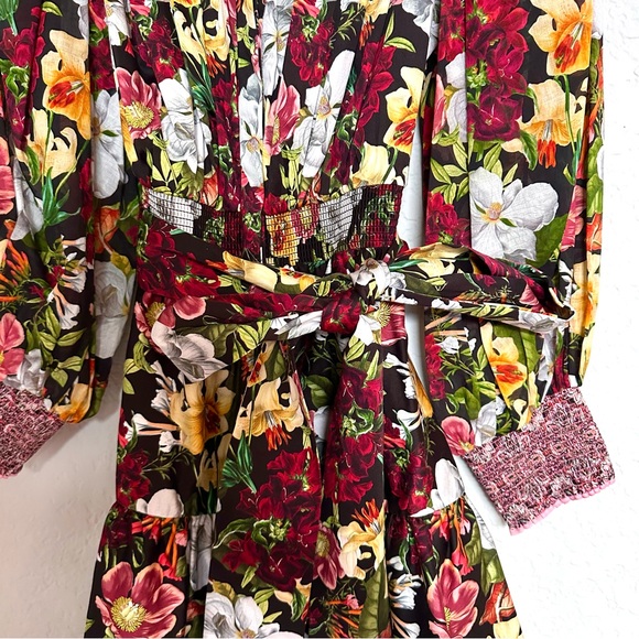 Alice + Olivia Tiffie Floral Print Dress - Picture 8 of 12